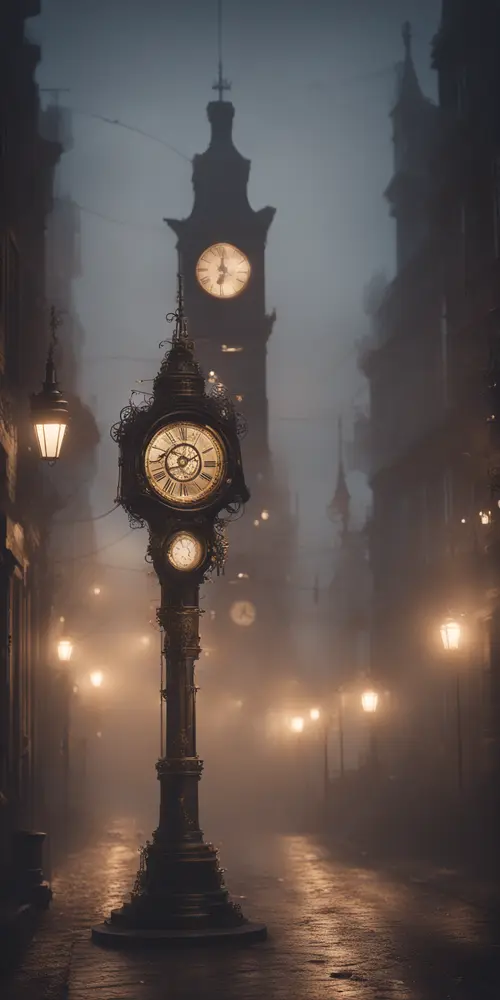 Cyber Steam-Punk Christmas wallpaper